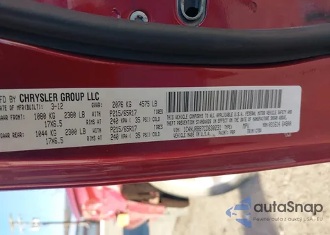 2012 Jeep Patriot Sport from USA, damaged, VIN 1C4NJRBB7CD630231